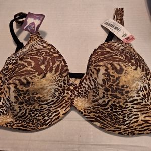 Hanes Tiger Print Underwire Bra  Size 40D